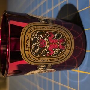 Empty Red Diptyque Christmas Candle holder - Epices Et Delices 2016